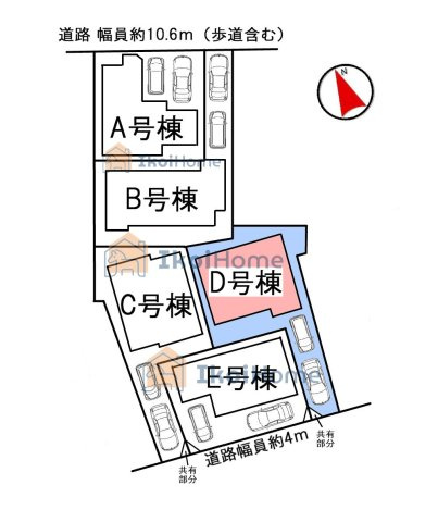 明石市魚住町西岡　D号棟のその他|【ホームページに現地動画掲載中】●年中無休：当日予約可●区画図です。南西向き！