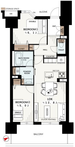 サンクタス宮崎台の間取り