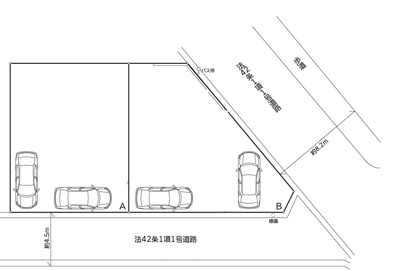 【区画図】 | 綾瀬市寺尾釜田２丁目　新築戸建て　全２棟【仲介手数料無料】 | 【仲介手数料無料でご紹介可能です】大樹不動産