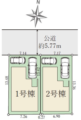【区画図】 | 西舞子９丁目　新築戸建　２区画