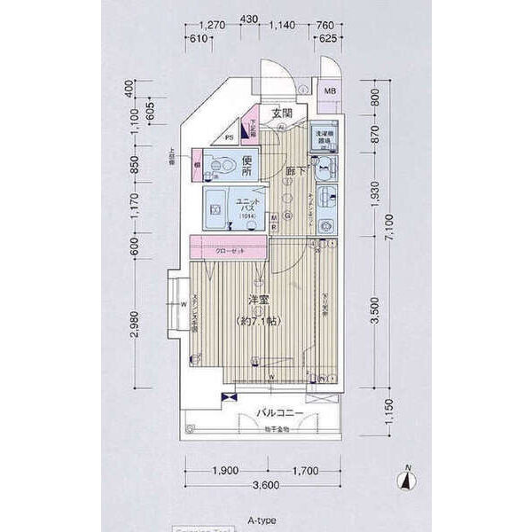 プレサンス名古屋城前の間取り