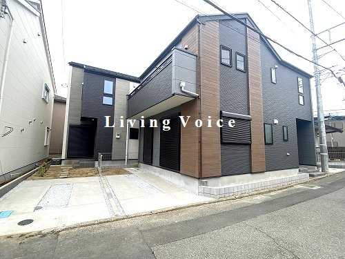 【外観】 | 【仲介手数料０円】茅ヶ崎市今宿3期　新築一戸建て　全2棟 | 外観パース　茅ヶ崎市今宿3期　新築一戸建て　全2棟