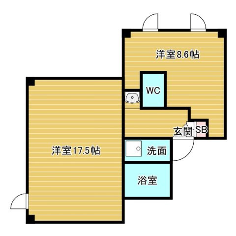 gm TENJIMBASHIの間取り