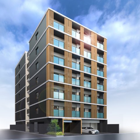 ベラジオ雅び京都西院Ⅱの外観パース