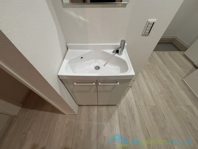 平塚市御殿1期　新築戸建　全1棟1号棟の独立洗面台