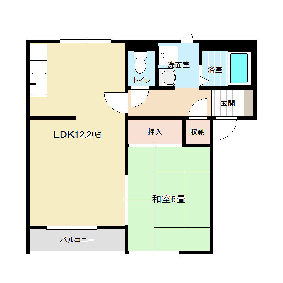 アド・ザックス本町1番館の間取り