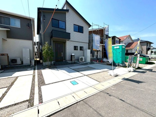 新築戸建　大垣市禾森　全8区画分譲の外観|「現地（2026年4月3日）撮影」　　
■全体写真　
■ヤマダ不動産　株式会社リライフ　