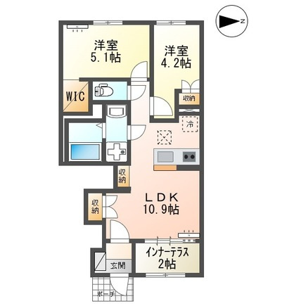 グリーンコート 西ノ原の間取り|間取図
