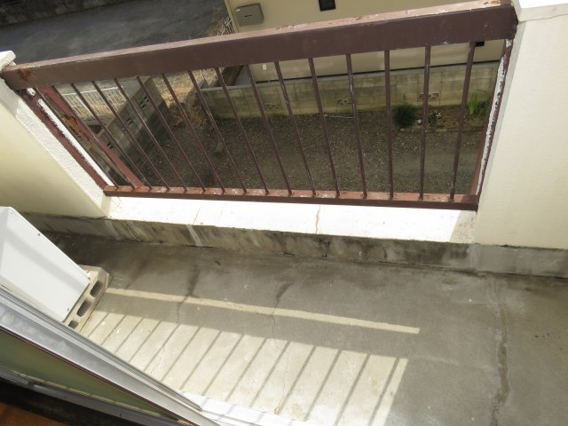 平田マンションのバルコニー