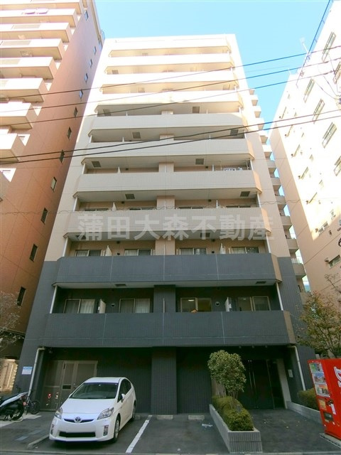 メインステージ西蒲田Ⅱの外観|2011年1月築　RC鉄筋コンクリート造地上11階建て1K～1LDK総戸数40戸の人気分譲賃貸マンション　JR京浜東北線蒲田駅徒歩圏内の東京都大田区西蒲田7丁目　オートロック宅配BOXゴミ捨て場