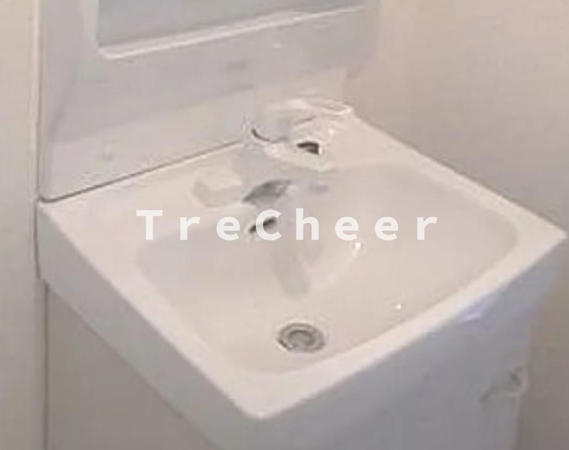 英マンションの独立洗面台