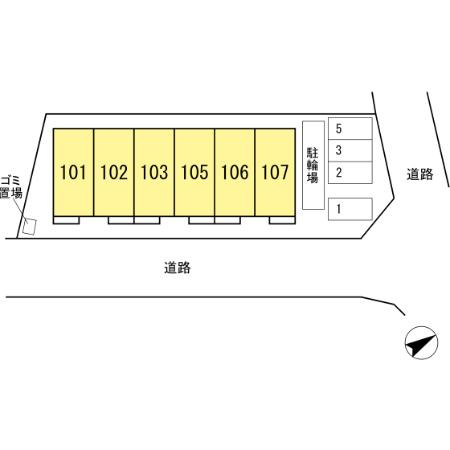 【区画図】 | アークドルミエールⅡ