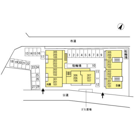 【区画図】 | シルクトゥリーＢ