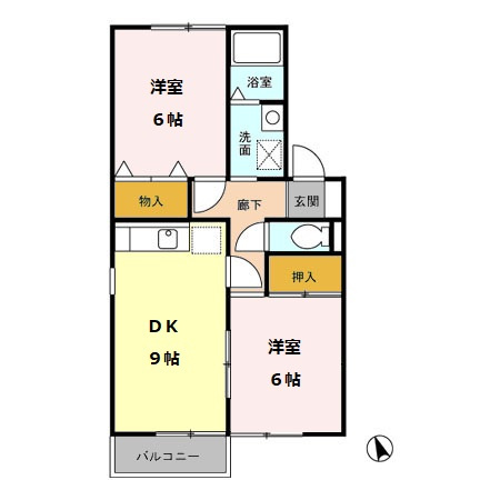 【間取り】 | サンハイムＳ＆Ｈ