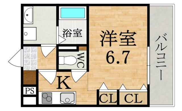クレアール郡山Ｉの間取り