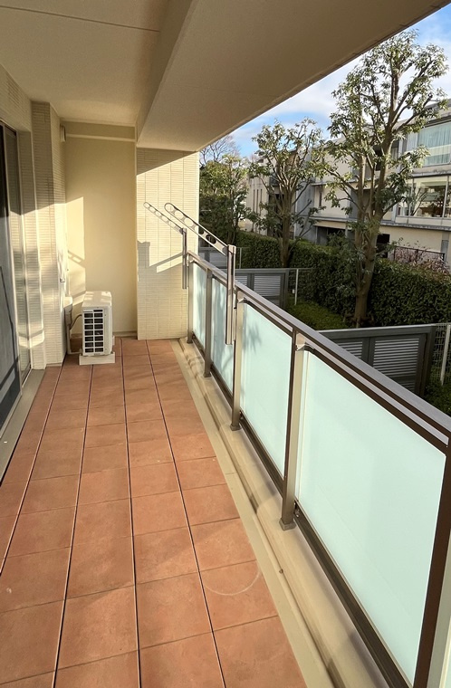 プラウド蘆花公園のバルコニー