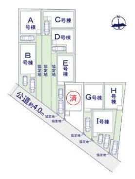 【区画図】 | 板橋区東新町２丁目　新築戸建て　A号棟 | 小竹向原駅徒歩15分に全9棟の新しい町誕生