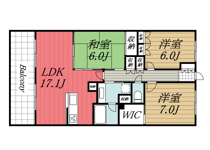 【間取り】 | サングランデ アルフィーヌ　B棟