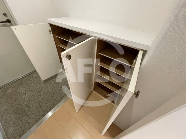 メロディハイム東帝塚山の収納|メロディハイム東帝塚山　シューズボックス