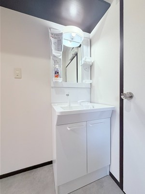 中広川戸建の独立洗面台