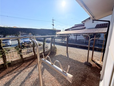 中広川戸建の庭