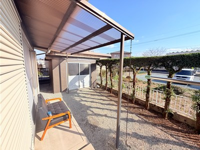 中広川戸建の庭