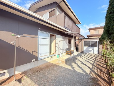 中広川戸建の庭