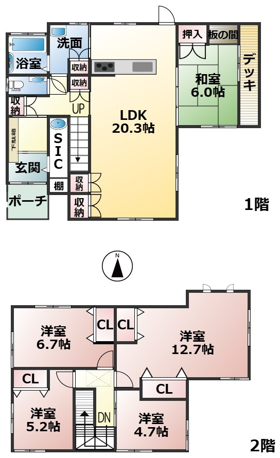 大津市下阪本２丁目中古住宅の間取り