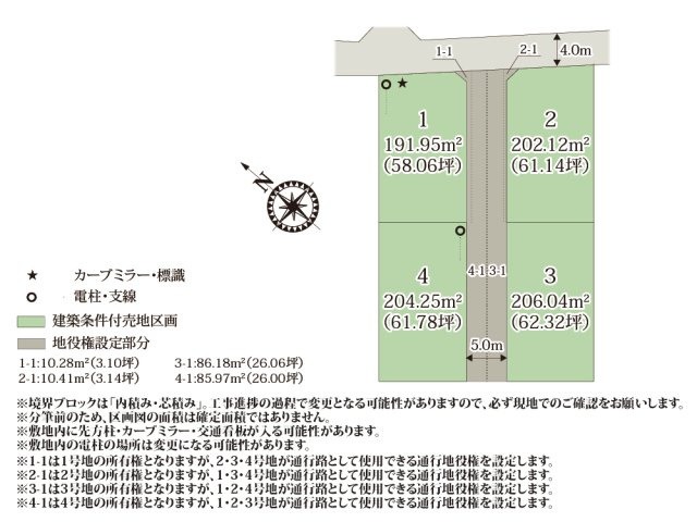 ワイウッドコート結城市結城第5期【建築条件付き売地】の画像