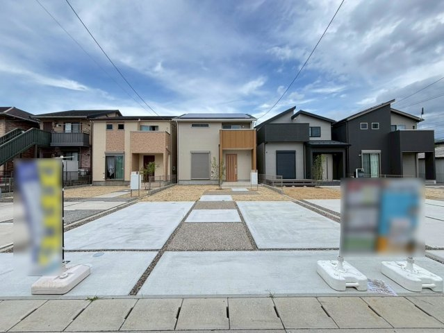 新築戸建　大垣市禾森　全8区画分譲の外観|「現地（2026年6月8日）撮影」　　
■全体写真　
■ヤマダ不動産　株式会社リライフ　