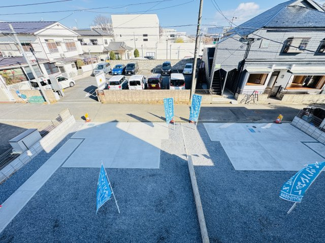 流山市江戸川台西２丁目新築戸建【江戸川台小学校：9分】の展望|バルコニーより道路側眺望