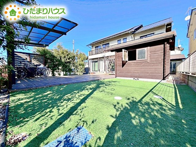 【庭】 | 水戸市東前町　中古戸建 | お子様の元気なお外遊びも、自宅のお庭なら安心ですね(^^♪