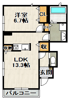 テラス・ド・グリュⅡの間取り