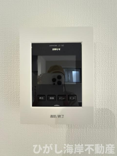 茅ヶ崎市今宿　新築戸建　全4棟　のセキュリティ|TVモニター付きインターフォン