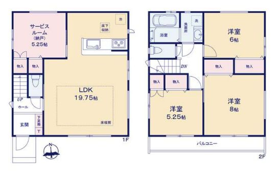 【間取り】 | 板橋区東新町２丁目　新築戸建て　I号棟 | 3LDK+S・土地100.28ｍ2・建物99.36ｍ2