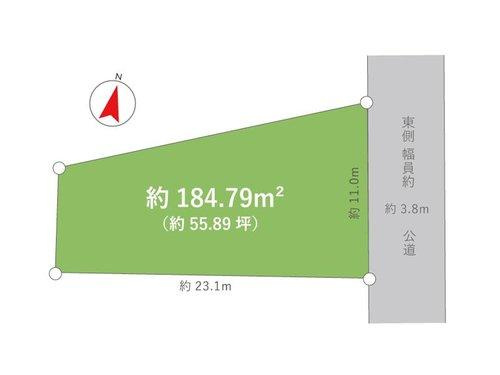 新潟市中央区旭町通一番町の区画図