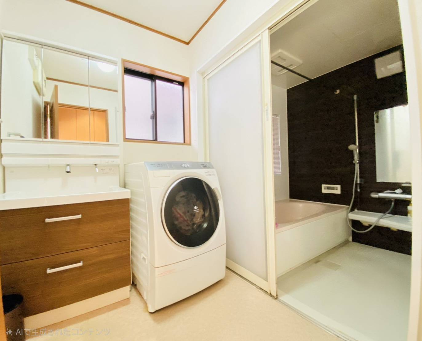 菊陽町津久礼　中古戸建の独立洗面台|※写真はプライバシー配慮のため、一部修整しています（小物類の削除等）。間取り・設備は現況優先です。