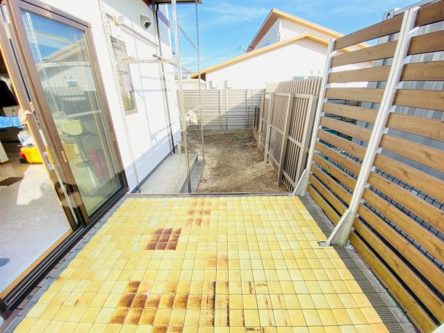 菊陽町津久礼　中古戸建の庭