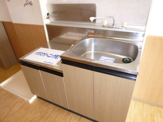 倉敷市福田町古新田のアパートのキッチン|ガスコンロ設置可
