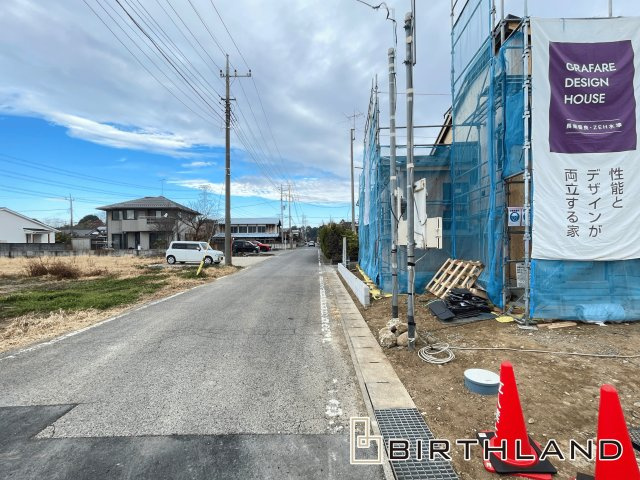 新築建売・新築戸建て　太田新田上江田町　GRAFARE　全6棟の前面道路含む現地写真