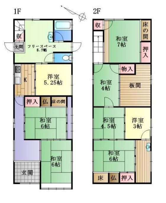 守山市守山６丁目　中古戸建の間取り