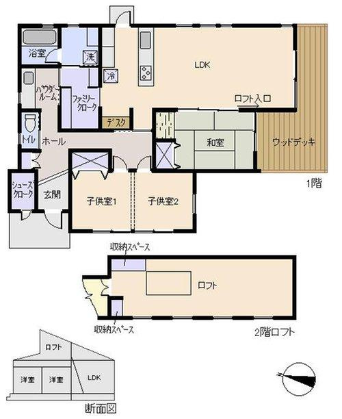 南伊豆町　下賀茂の間取り