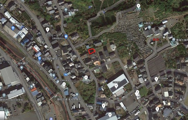 売土地　静岡市清水区由比　の地図|国道1号線まで車で5分です。多方面へのアクセス良好です。