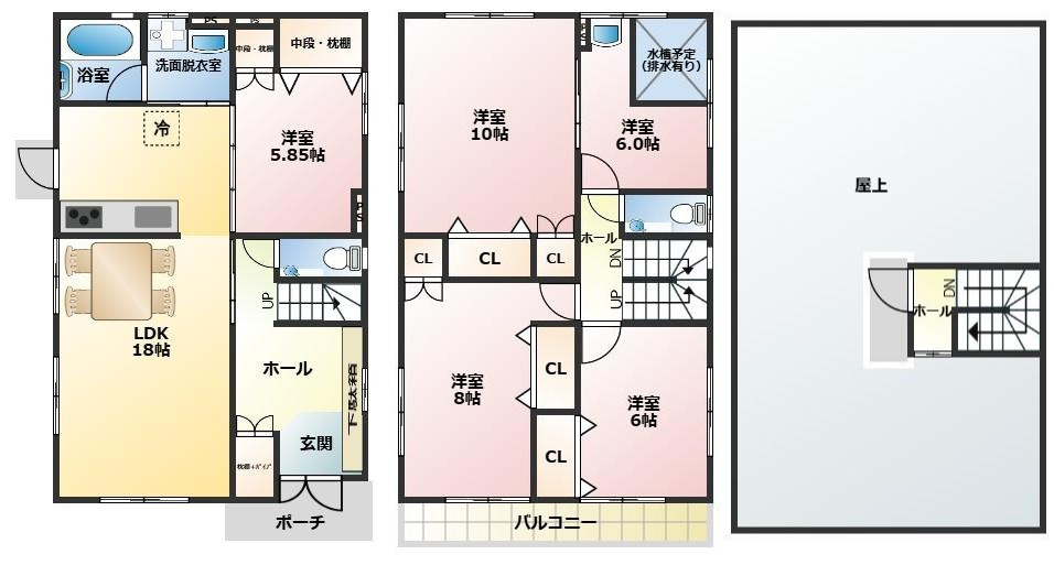 売中古戸建　静岡市清水区由比町屋原の間取り|間取りです。