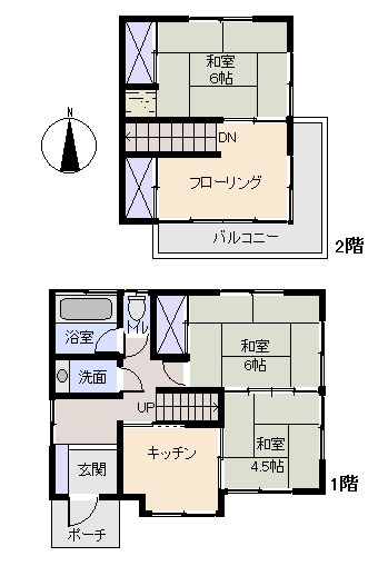 下田市　白浜の間取り