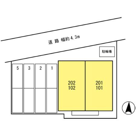 ボヌールクレエの区画図