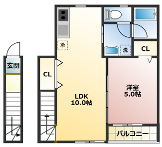 【間取り】 | TJ初島　A棟