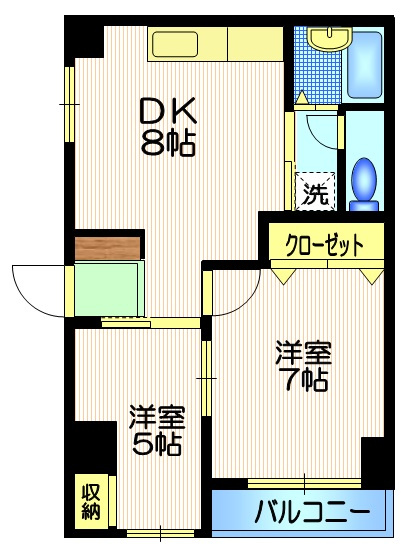 メゾネットパインの間取り