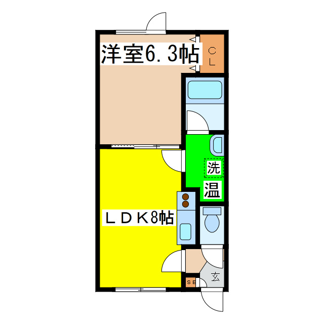 ＨａｐｐｉｎｅｓｓＳｅｎ（ハピネスセン）の間取り