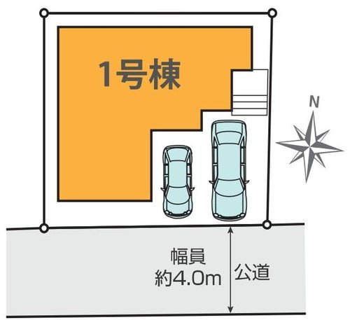 【KEIAI　Grace】東村山市富士見町５期の区画図|駐車2台可（車種による）